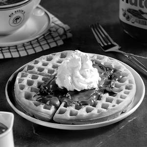 Waffles with Nutella