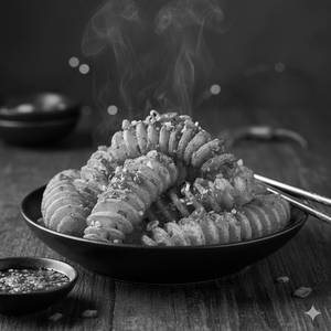 Chilli garlic potato spiral