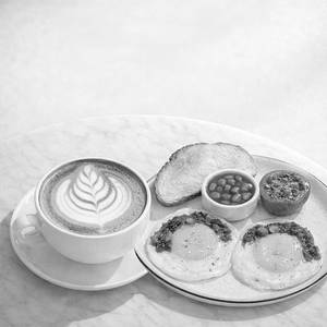 Sunny Side Up Masala + Cappucino