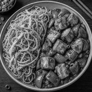 Chilli Paneer With Hakka Noodles Bowl