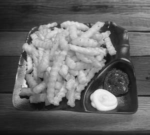 Crazy fries with sauce