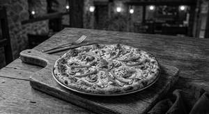 Capsicum Onion Mushroom Pizza