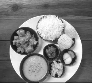 Non-veg thali/Mangsoh bhaat
