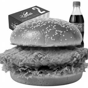 Crispy Chicken Combo Meal ( Burger + Coke) - Bestseller