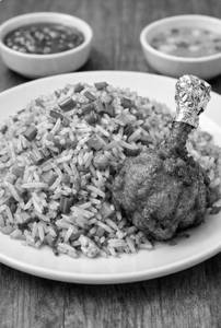 Fried Rice with Chicken Lollipop [1 Piece]