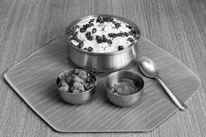 Curd Rice With Side Dish And Pickle
