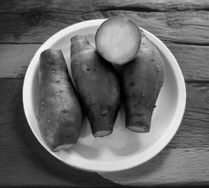 Steamed sweet potato