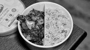 Veg Corn Rice + Chilli Chicken [Mf1]