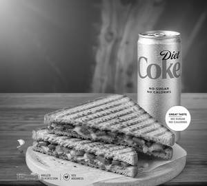 Veg Grilled Sandwich + Diet Coke