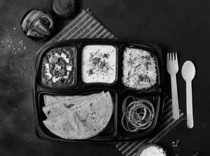 Palak Paneer Thali Meal