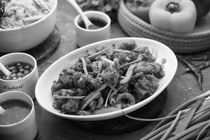 Squid In Mongolian Sauce (dry)
