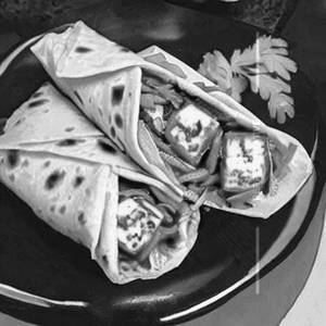 Cheese paneer wrap                                                                                                                