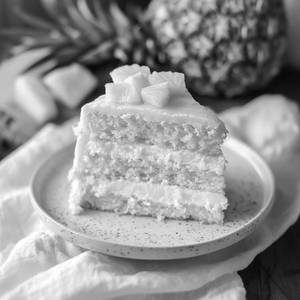 Pineapple Classic Eggless Cake                                                     