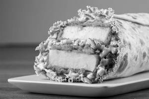 Chimichurri Paneer Burger Wrap