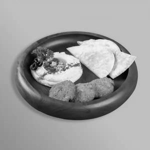 Garlic Hummus Pita & Falafel