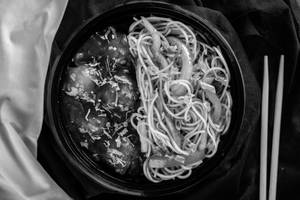 Veg Manchurian Rice/Noodle Bowl
