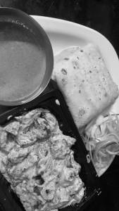 Malai Chaap with + Rumali roti