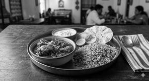 Chicken Curry Red Rice Combo