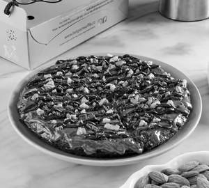 Almond Brownie Waffle Cake (Single Layer)