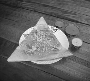 Onion dosa with salna