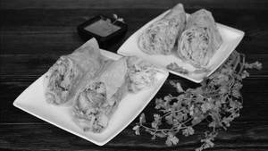 Paneer Tikka Roll With Afghani Chaap Roll       