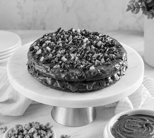 Almond Brownie Waffle Cake (Double Layer)