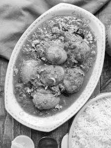 Veg. Aloo With Egg