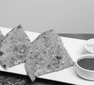 Paneer Paratha with Curd