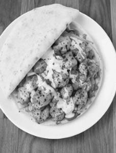 Paneer Plate Shawarma