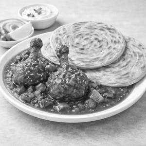 2 Lollipop Gravy With 2 Laccha Paratha