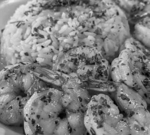 Stir-fry prawns