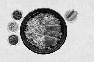 Fire Noodles With Grilled Tofu Bowl