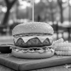 Cheese Paneer Feast Burger