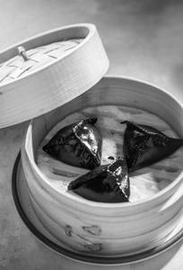 Cottage Cheese Charcoal Dumpling