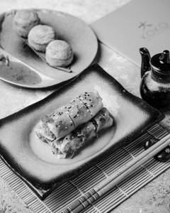 Jain Crispy Spinach Sprout Cheung Fun
