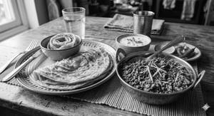 Paratha [3 pieces] with chicken keema
