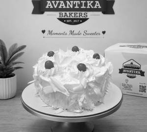 White Forest Cake [ Eggless ]