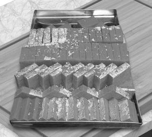 Strawberry Barfi Cutting