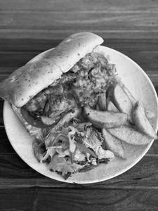Bbq Chicken & Cheese Sandwich