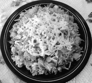 Veg cheese masala fried rice