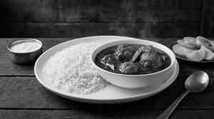 Amma Chethi Chicken Curry + Steaming Hot Rice Combo