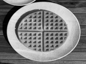 Classic Waffle With Melted Butter & Honey