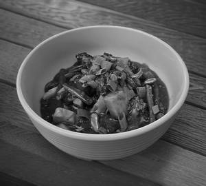 Asian Greens in Spicy Singapore Chilli Sauce
