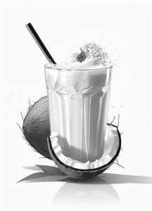 Tender Cococnut Milk Shake