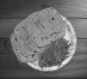 4 paratha with aloo bhujia