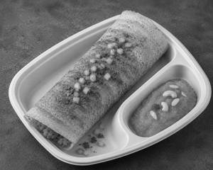 Onion Masala Dosa With Halwa
