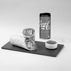 Paneer Tikka Wrap Combo With Coke Zero