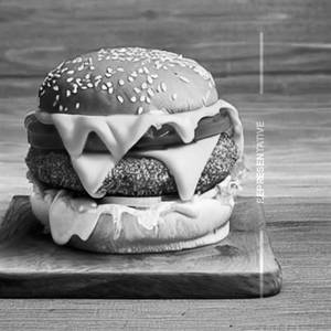 Extra cheese burger