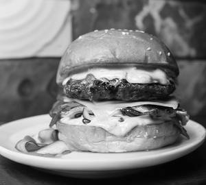 Double cheese chicken burger