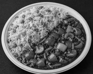 Veg Mangolian Rice With Gravy